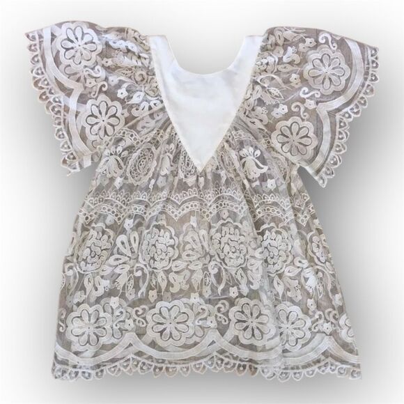 Jen's Pirate Booty x Free People Boho Lace Mini Dress Beach Coverup, Women’s S - Picture 9 of 9